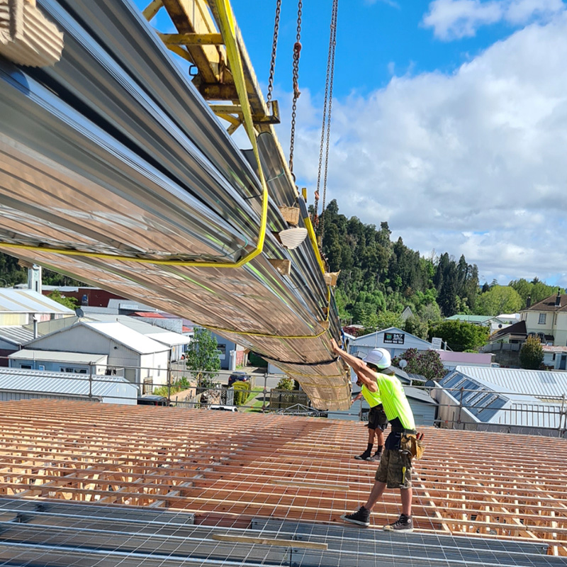 Our Services Image (Crane lifting Sheets onto Roof) 800